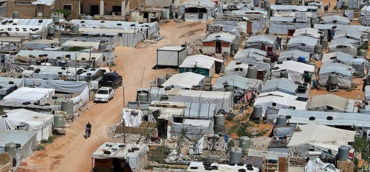 Syrian refugees camps in Arsal town in Lebanon published by the Associated Press on June 16, 2019