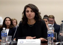 Jomana Qaddour testifies before Congress on the ongoing humanitarian crisis in Syria